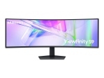 Samsung ViewFinity S9 S49C950UAU - S95UC Series - LED monitor - curved - 49" - 5120 x 1440 Dual Quad HD @ 120 Hz - VA - 350 cd/m² - 3000:1 - DisplayHDR 400 - 5 ms - 2xHDMI, DisplayPort, USB-C - speakers - black