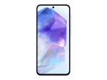 Samsung Galaxy A55 - 5G smartphone - dual-SIM - RAM 8 GB / Internal Memory 256 GB - microSD slot - OLED display - 6.6" - 2340 x 1080 pixels (120 Hz) - 3x rear cameras 50 MP, 12 MP, 5 MP - front camera 32 MP - awesome lilac