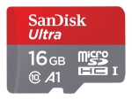 SanDisk Ultra - flash memory card - 16 GB - microSDHC UHS-I