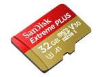 SanDisk Extreme PLUS - flash memory card - 32 GB - microSDHC UHS-I