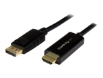 StarTech.com 6.5 ft / 2m DisplayPort to HDMI converter cable - 4K (DP2HDMM2MB) - adapter cable - DisplayPort / HDMI - 2 m