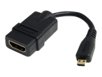 StarTech.com 5in High Speed HDMI Adapter Cable - HDMI to HDMI Micro - F/M - 5 inch Micro HDMI Adapter - HDMI Female to Micro HDMI Male (HDADFM5IN) - HDMI adapter - 1.2 cm