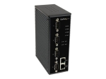 StarTech.com 4 Port Industrial RS-232 / 422 / 485 Serial to IP Ethernet Device Server - PoE-Powered - 2x 10/100Mbps Ports - Serial over IP (NETRS42348PD) - device server