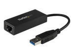 StarTech.com USB 3.0 to Gigabit Ethernet Adapter - 10/100/1000 NIC Network Adapter - USB 3.0 Laptop to RJ45 LAN (USB31000S) - network adapter - USB 3.0 - Gigabit Ethernet