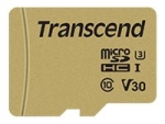 Transcend 500S - flash memory card - 16 GB - microSDHC