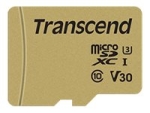 Transcend 500S - flash memory card - 8 GB - microSDHC