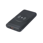 eSTUFF INFINITE - Wireless power bank - magnetic charging - Li-pol - 10000 mAh - 37 Wh - 20 Watt - 3 A - Quick Charge 3.0, PD - 2 output connectors (24 pin USB-C, USB Type A) - black