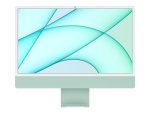 Apple iMac with 4.5K Retina display - All-in-one - M1 - RAM 8 GB - SSD 512 GB - M1 8-core GPU - GigE - WLAN: Bluetooth 5.0, 802.11a/b/g/n/ac/ax - macOS Monterey 12.0 - monitor: LED 24" 4480 x 2520 (4.5K) - keyboard: Danish - green