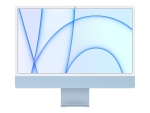 Apple iMac with 4.5K Retina display - All-in-one - M1 - RAM 8 GB - SSD 256 GB - M1 8-core GPU - GigE - WLAN: Bluetooth 5.0, 802.11a/b/g/n/ac/ax - macOS Monterey 12.0 - monitor: LED 24" 4480 x 2520 (4.5K) - keyboard: Danish - blue