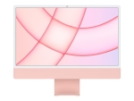 Apple iMac with 4.5K Retina display - All-in-one - M1 - RAM 8 GB - SSD 256 GB - M1 8-core GPU - GigE - WLAN: Bluetooth 5.0, 802.11a/b/g/n/ac/ax - macOS Monterey 12.0 - monitor: LED 24" 4480 x 2520 (4.5K) - keyboard: Danish - pink