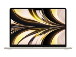Apple MacBook Air - M2 - - M2 8-core GPU - 8 GB RAM - 256 GB SSD - 13.6" IPS 2560 x 1664 (WQXGA) - Wi-Fi 6 - starlight - kbd: Danish