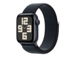 Apple Watch SE (GPS) - 2nd generation - 40 mm - midnight aluminium - smart watch with sport loop - woven nylon - midnight - wrist size: 145-220 mm - 32 GB - Wi-Fi, Bluetooth - 26.4 g