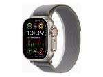 Apple Watch Ultra 2 - 49 mm - titanium - smart watch with Trail Loop - nylon weave - green/gray - band size: M/L - 64 GB - Wi-Fi, LTE, UWB, Bluetooth - 4G - 61.4 g