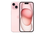 Apple iPhone 15 - 5G smartphone - dual-SIM / Internal Memory 256 GB - OLED display - 6.1" - 2556 x 1179 pixels - 2x rear cameras 48 MP, 12 MP - front camera 12 MP - pink