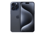 Apple iPhone 15 Pro Max - 5G smartphone - dual-SIM / Internal Memory 256 GB - OLED display - 6.7" - 2796 x 1290 pixels (120 Hz) - 3x rear cameras 48 MP, 12 MP, 12 MP - front camera 12 MP - blue titanium