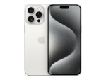 Apple iPhone 15 Pro Max - 5G smartphone - dual-SIM / Internal Memory 512 GB - OLED display - 6.7" - 2796 x 1290 pixels (120 Hz) - 3x rear cameras 48 MP, 12 MP, 12 MP - front camera 12 MP - white titanium