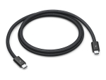 Apple Thunderbolt 4 Pro - Thunderbolt cable - 24 pin USB-C (M) to 24 pin USB-C (M) - USB 3.2 / USB4 / Thunderbolt 3 / Thunderbolt 4 / DisplayPort - 1 m - Daisy chain support - black