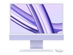 Apple iMac with 4.5K Retina display - All-in-one - M3 - RAM 8 GB - SSD 256 GB - M3 10-core GPU - Gigabit Ethernet, IEEE 802.11ax (Wi-Fi 6E), Bluetooth 5.3 WLAN: - 802.11a/b/g/n/ac/ax (Wi-Fi 6E), Bluetooth 5.3 - Apple macOS Sonoma 14.0 - monitor: LED 24" 4