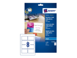 Avery Quick&Clean - photo business cards - glossy - 10 pcs. - 220 g/m²