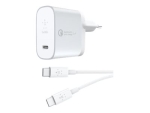 Belkin BOOST CHARGE USB-C Home Charger + Cable with Quick Charge power adapter - USB-C - 27 Watt