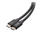 C2G 2.5ft Thunderbolt 4 USB C Cable - USB C to USB C - 40Gbps - M/M - Thunderbolt cable - 24 pin USB-C to 24 pin USB-C - 76 cm