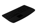 Active Key IndustrialKey AK-7410-G - keyboard - compact, ultra flat - with touchpad - Belgium - black