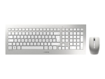 CHERRY DW 8000 - keyboard and mouse set - QWERTZ - German - white, silver