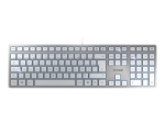CHERRY KC 6000 SLIM - keyboard - French - silver