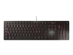 CHERRY KC 6000 SLIM - keyboard - Pan Nordic - black