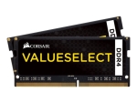 CORSAIR Value Select - DDR4 - kit - 16 GB: 2 x 8 GB - SO-DIMM 260-pin - 2133 MHz / PC4-17000 - unbuffered