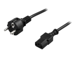 DELTACO DEL-109M - power cable - CEE 7/7 to IEC 60320 C13 - 2 m