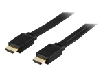 DELTACO HDMI-1030F - HDMI with Ethernet cable - 3 m
