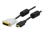 DELTACO adapter cable - HDMI / DVI - 1 m