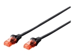 DIGITUS Professional patch cable - 50 cm - black