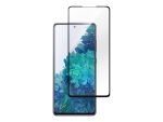eSTUFF Titan Shield - Screen protector for mobile phone - full cover, full glue - glass - frame colour black - for Samsung Galaxy S20 FE, S20 FE 5G
