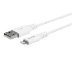 eSTUFF - Lightning cable - Lightning male to USB male - 15 cm - white