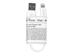 eSTUFF - Lightning cable - Lightning male to USB male - 50 cm - white