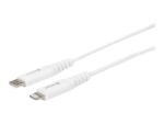 eSTUFF - Lightning cable - USB-C male to Lightning male - 2 m - white - Power Delivery support - for Apple iPad/iPhone/iPod (Lightning)