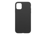 eSTUFF - Back cover for mobile phone - silicone - black - for Apple iPhone 11