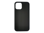 eSTUFF Silicone Case - Back cover for mobile phone - silicone - black - for Apple iPhone 12 mini