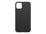 eSTUFF - Case for mobile phone - silicone - silk touch black - for Apple iPhone 11 Pro Max