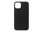 eSTUFF - Back cover for mobile phone - silicone - black - for Apple iPhone 13