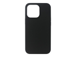 eSTUFF - Back cover for mobile phone - silicone - black - for Apple iPhone 13 Pro