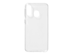 eSTUFF Soft Case - Back cover for mobile phone - UV coated thermoplastic polyurethane - transparent - for Samsung Galaxy A40