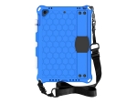 eSTUFF - Back cover for tablet - honeycomb blue - for Apple 9.7-inch iPad (5th generation, 6th generation); 9.7-inch iPad Pro; iPad Air; iPad Air 2