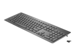 HP Premium - keyboard - Pan Nordic - anodised aluminium trimmed