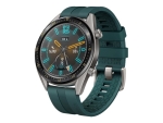 Huawei Watch GT Active - titanium grey stainless steel - smart watch with strap - dark green - 128 MB