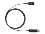 Jabra LINK 230 - Headset adapter - USB male to Quick Disconnect
