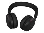 Jabra Evolve2 75 - Headset - on-ear - Bluetooth - wireless - active noise cancelling - USB-A - noise isolating - black - Certified for Microsoft Teams