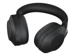 Jabra Evolve2 85 MS Stereo - Headset - full size - Bluetooth - wireless, wired - active noise cancelling - 3.5 mm jack - noise isolating - black - Certified for Microsoft Teams